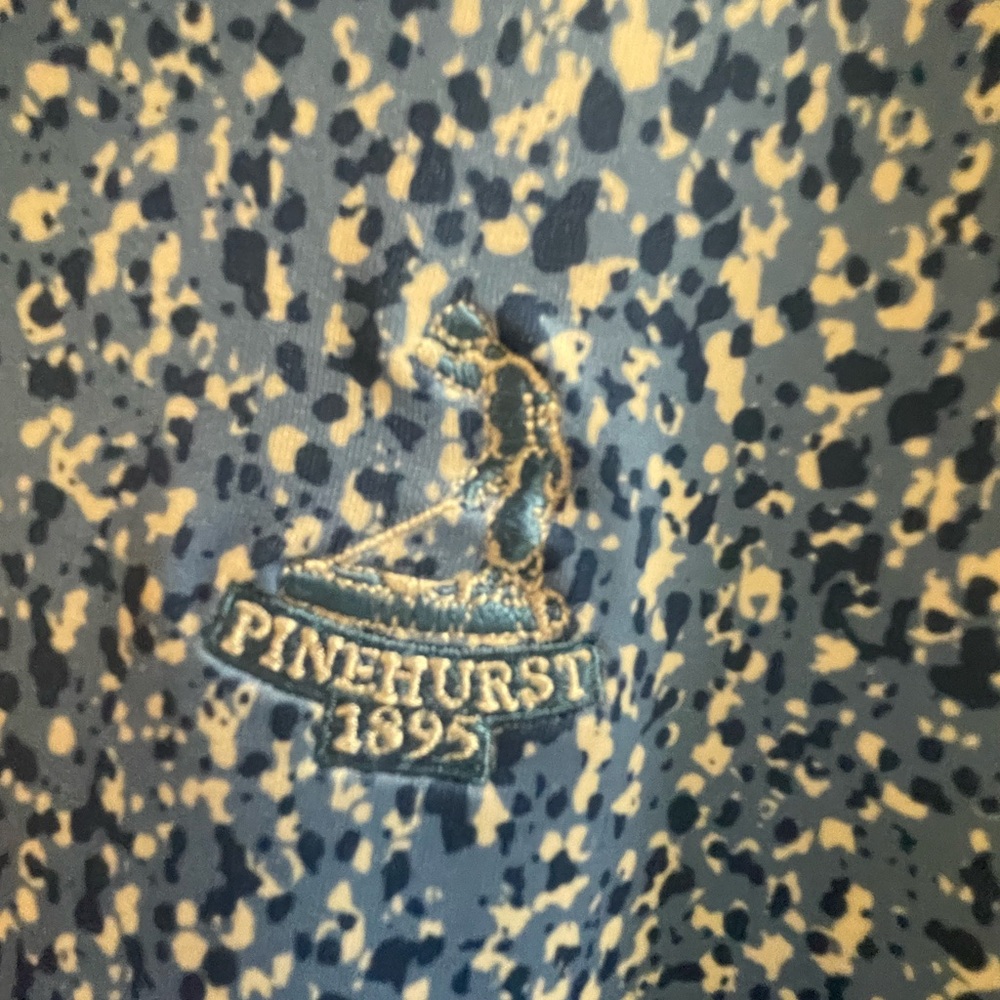 Johnnie-O Pinehurst 1895 Embroidered Golf Polo in Blue Speckle - Picture 2 of 4